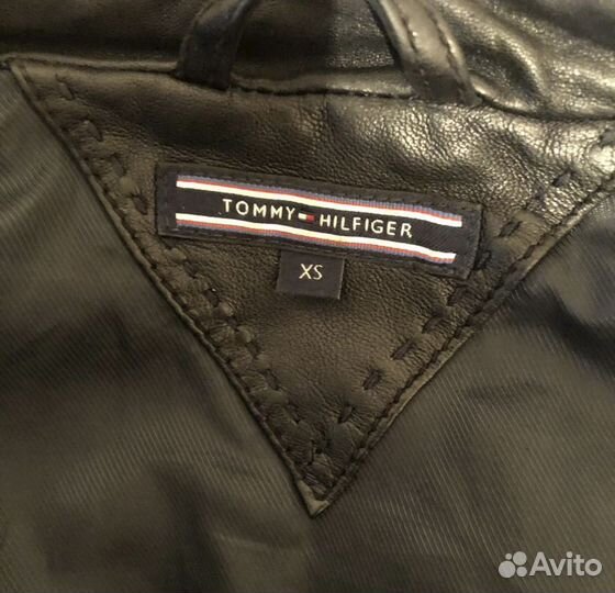 Кожаная куртка tommy hilfiger