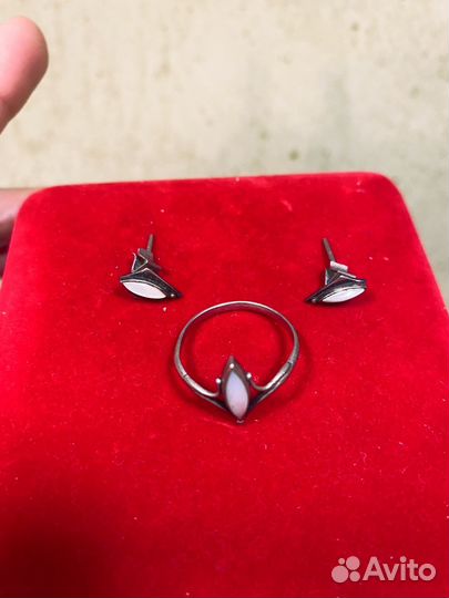 Набор кольцо и серьги