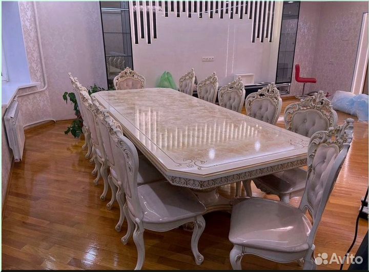 Кухонный стол раскладной белый