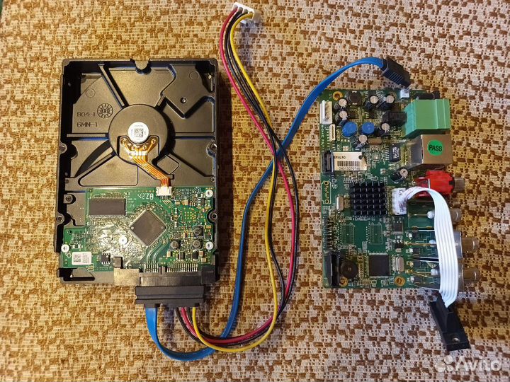 Аналоговый видеорегистратор+hdd на запчасти
