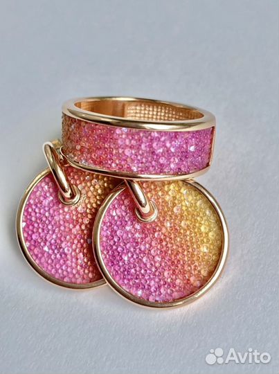 Кольцо и серьги sokolov