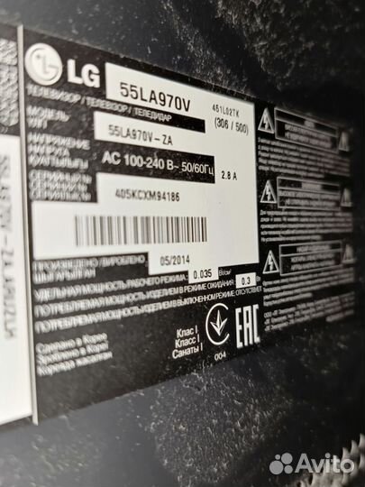 Телевизор LG 55 на запчасти
