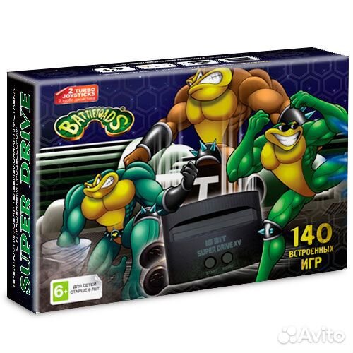 Приставка Sega Super Drive BattleToads 140 игр