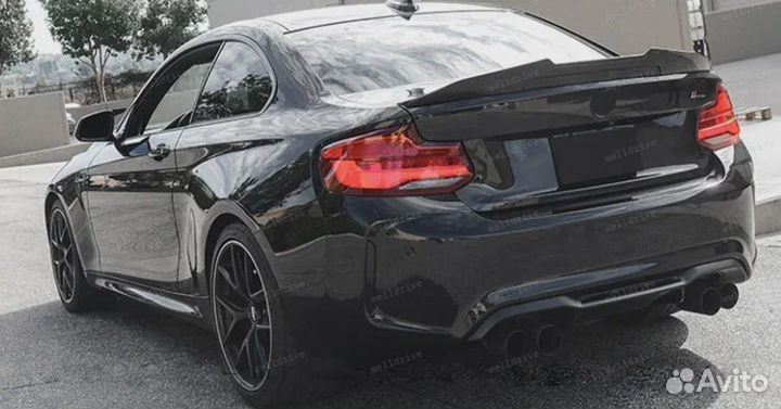 Спойлер BMW M2 F87 PSM черный глянец