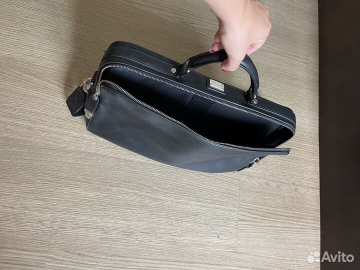 Мужской кожаный портфель dolce gabbana