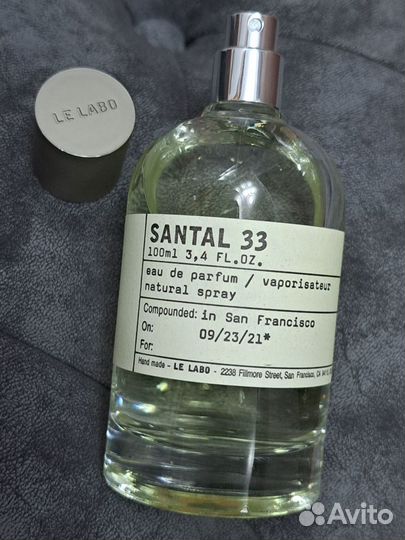 Духи оригинал Santal 33, Le Labo parfum 100ml