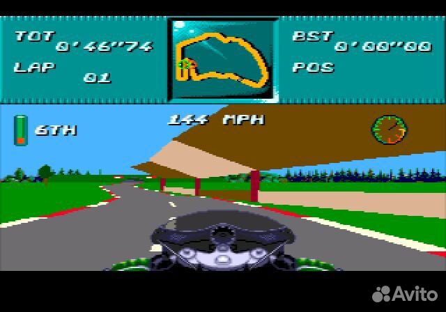 Kawasaki Superbike Challenge Sega, английская верс