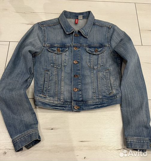 Джинсовая куртка hm XS