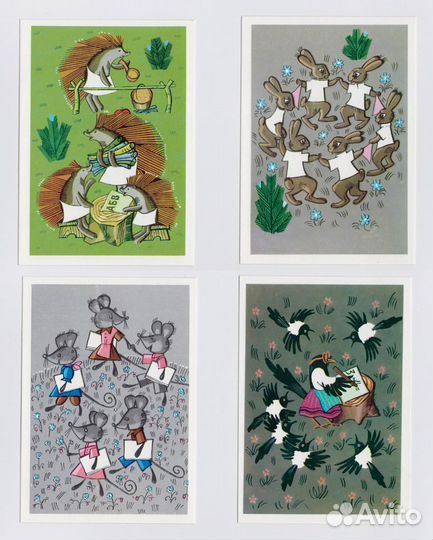 СССР набор Лесная школа 1976 Котанов стихи полный