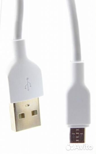 Кабель micro USB Белый, тех.пак. 2.4A