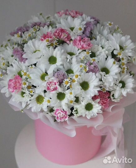 Композиции/ коробки с ромашками