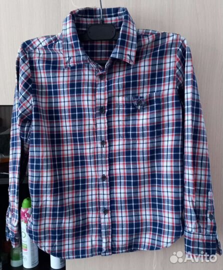 Рубашка фланелевая для мальчика 134 рост