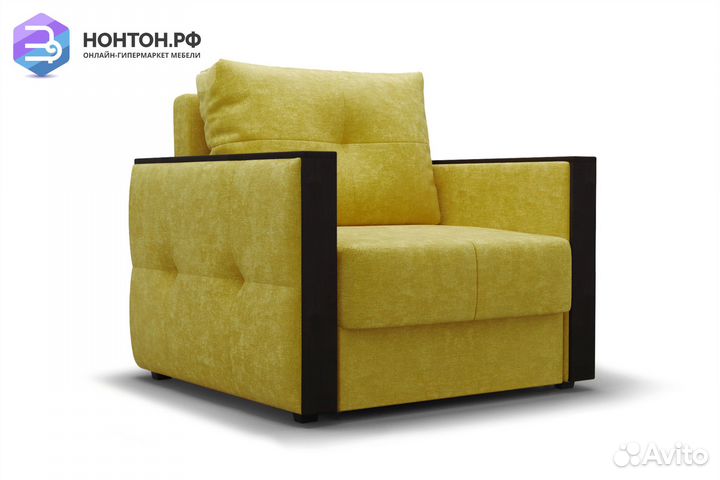 Кресло еврокнижка Инсайд горчичное