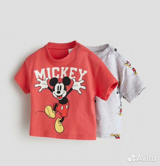 Футболки 2 шт H&M 68,74,86,92