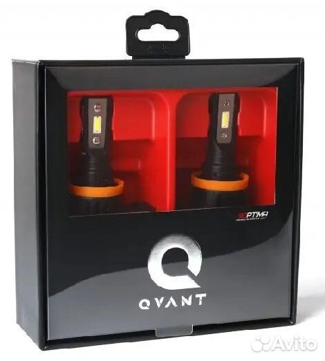 Светодиодные лампы optima LED qvant H3, 2 шт