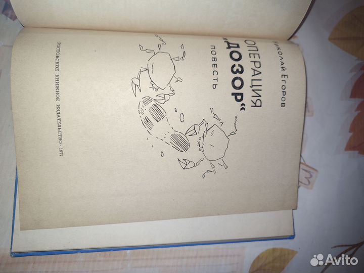 Н. Егоров. Операция Дозор. 1977 год