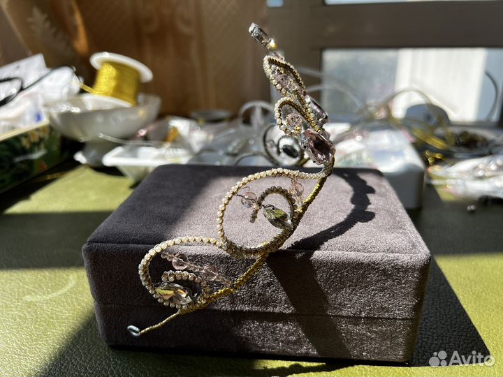 Диадема тиара ручной работы