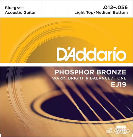 Струны для гитары D'Addario EJ19 Phosphor Bronze