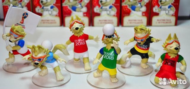 Забивака. 6 фигурок. Sweet Box. Fifa Russia 2018