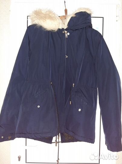 Куртка парка зимняя с мехом женская