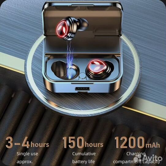 Игровые Bluetooth наушники блютуз беспроводные