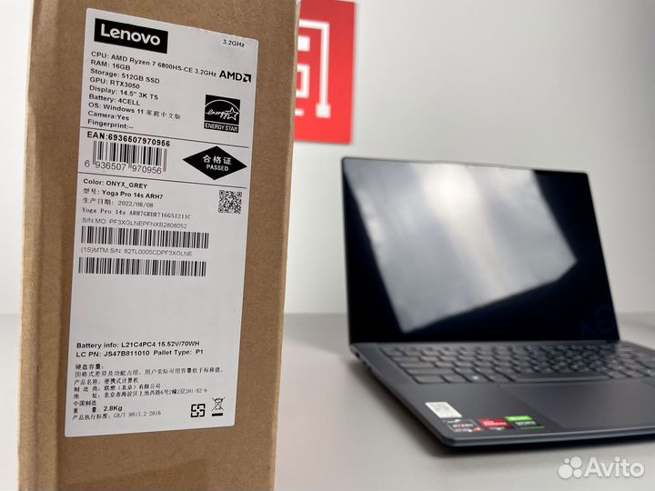 Lenovo Yoga Slim 7 Pro (14s) R7 6800HS RTX3050 16G