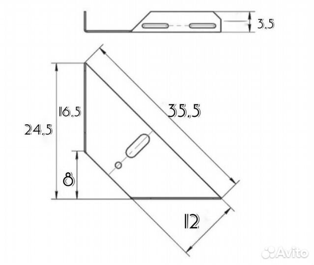 Уголок соединительный фурнитура для кровати