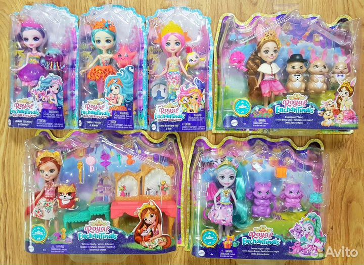 Enchantimals Карета Дракон Медведи Кролики