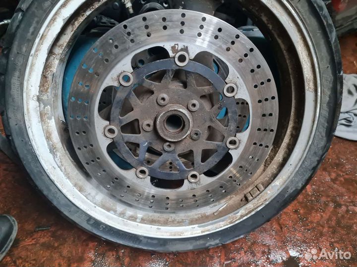 Kawasaki zx7r zx9r тормозные диски