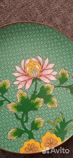 Тарелка клуазонне Китай