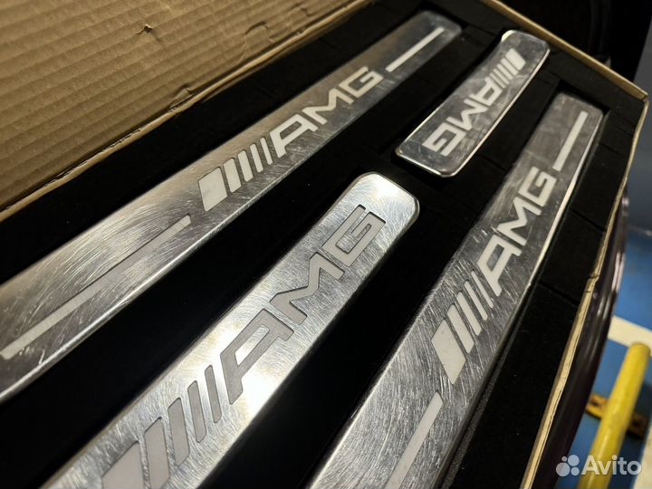 Пороги с подсветкой amg g63 Mercedes G-class w464