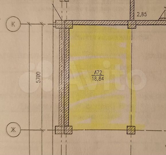 Машиноместо, 19 м²