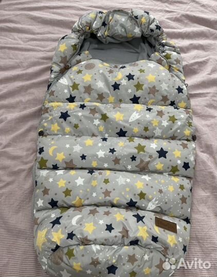 Зимний конверт в коляску mansita