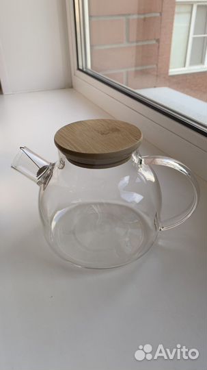 Стеклянный заварной чайник