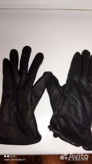 Перчатки женские кожа 11размер