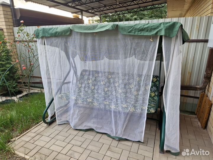 Садовые качели бу
