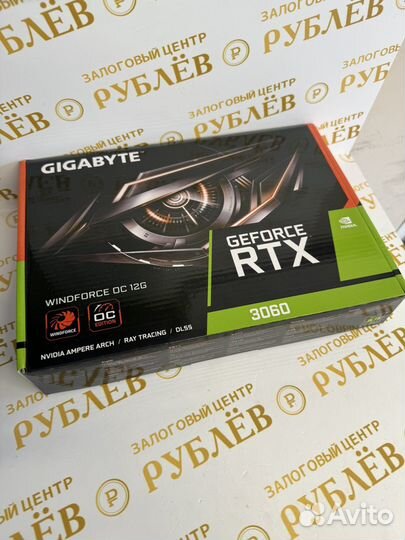 Gigabyte RTX 3060 12Gb 192bit новая