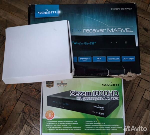 Ресивер Sezam Marvel и Sezam 1000 HD + антенны