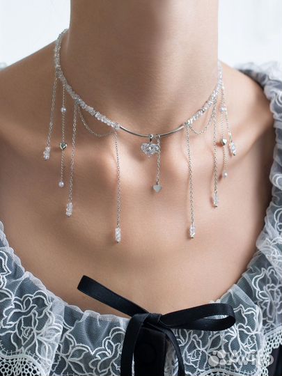 Колье чокер многослойный