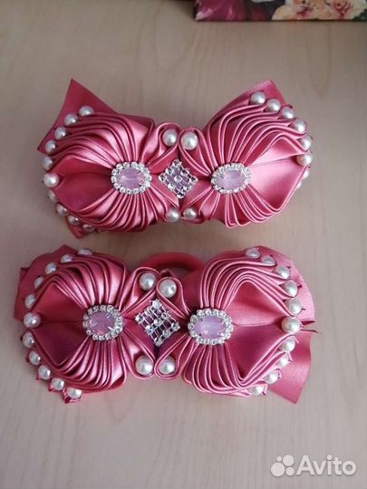 Резинки для волос ручной работы в наличии и на зак