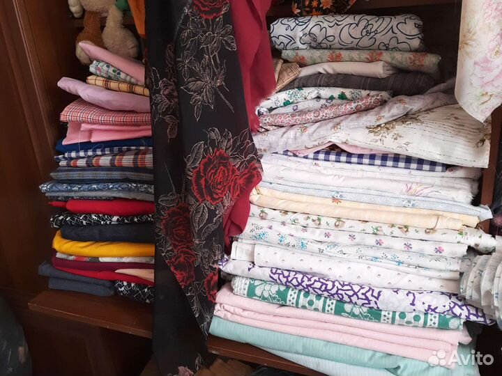 Отрез ткани СССР сатин. Бязь, шерсть