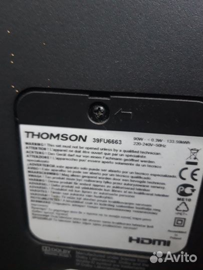 Телевизор thomson на запчасти
