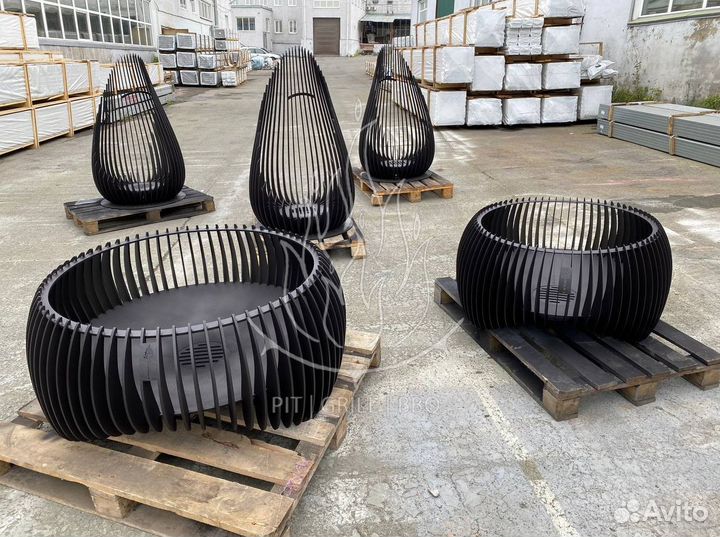 Уличный камин Калифорния Хеви, очаг для костра