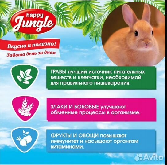 Корм для декоративного кролика