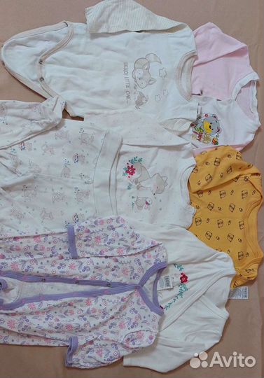 Детские вещи пакетом от 0 до года