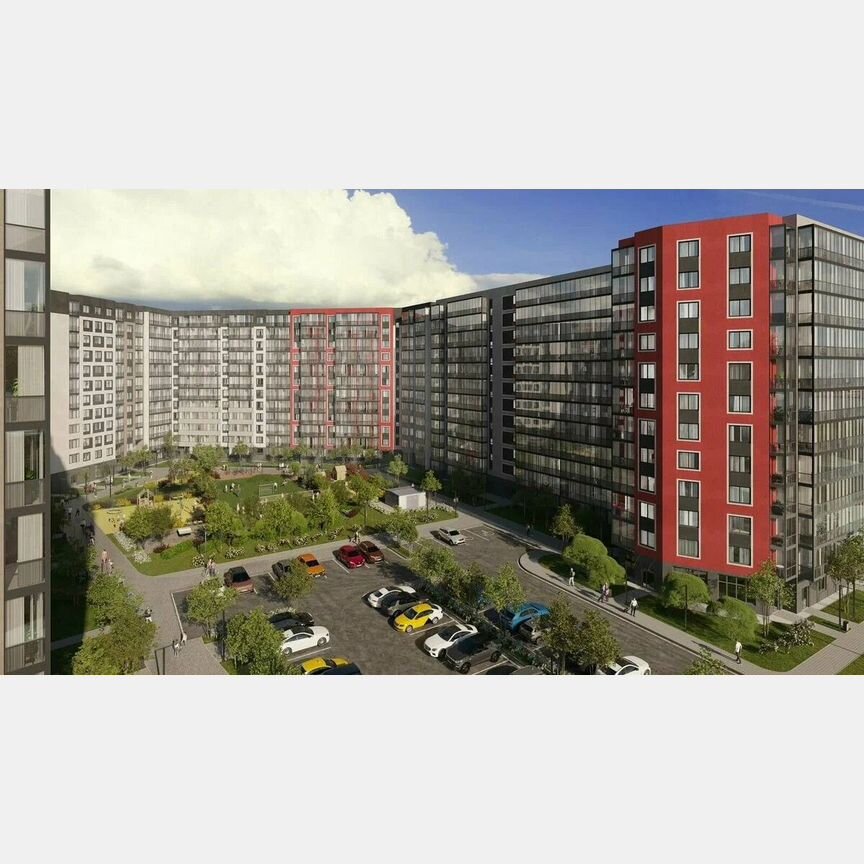 1-к. квартира, 37,3 м², 10/12 эт.