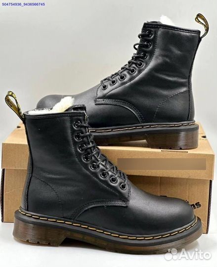 Ботинки Dr. Martens с мехом (Арт.57685)