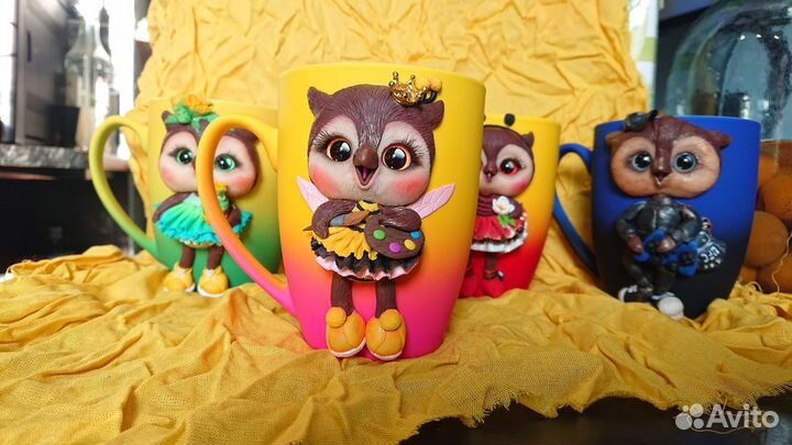 Кружка сова совенок подарок