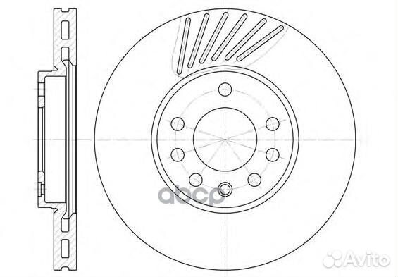 Торм.диск пер.вент.288x25 5 отв. 649410 Remsa