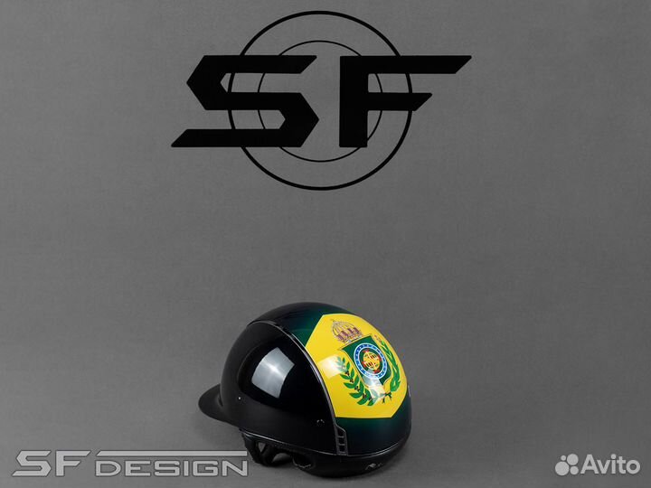 Шлем Yellow Sun Green Brazil